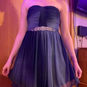 blue dress, size 5, sparkle belt, from windsor